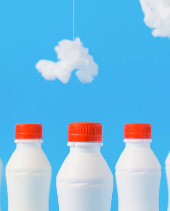 milk bottles illustration